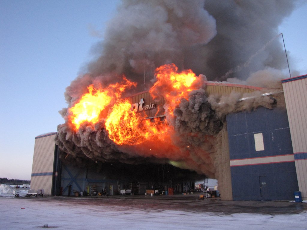 NT Air Fire at Prince George Airport NT Air Fire at Prince George Airport