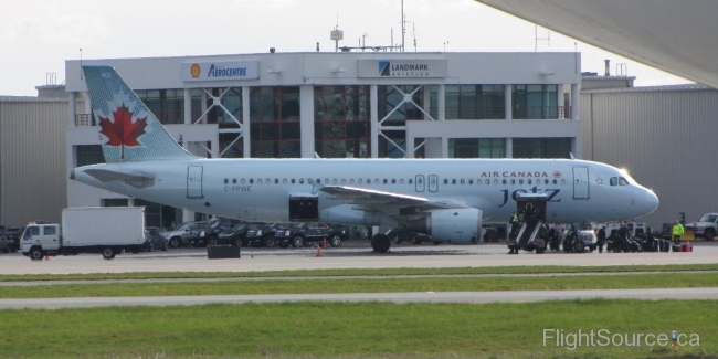 Air Canada A320 Canucks NHL charter C-FPWE