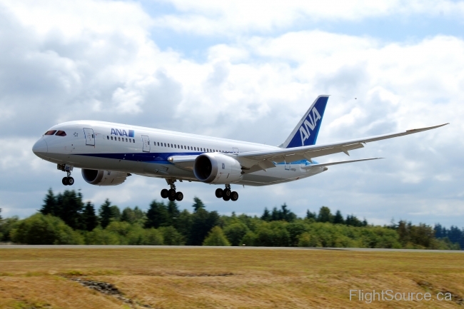 Boeing-787 N787EX,Landing at Boeing Field WA