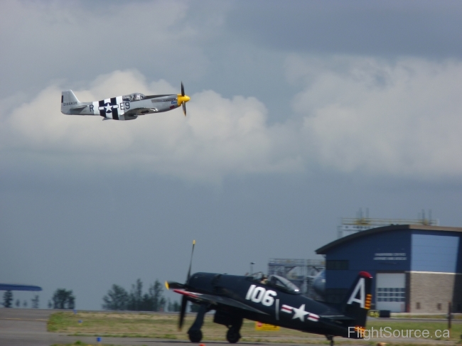 Impatient Virgin P-51B Mustang, Wampus Cat, Grumman F8F Bearcat