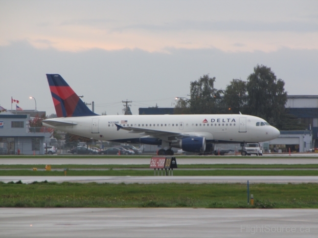 Delta A319 Minnesota Wild NHL charter N331NB