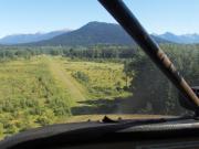 Approach at Bowron Lake Airstrip